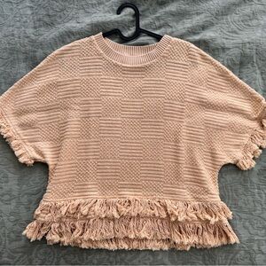 Zara Ribbed Knit Sweater in Cream